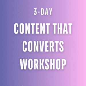 Content That Converts Workshop
